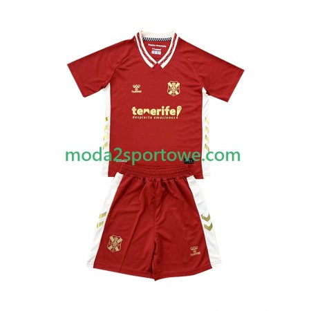 Koszulka CD Tenerife Dziecięcy Wyjazdowe Stroje Piłkarskie 2025/26 Krótki Rękaw